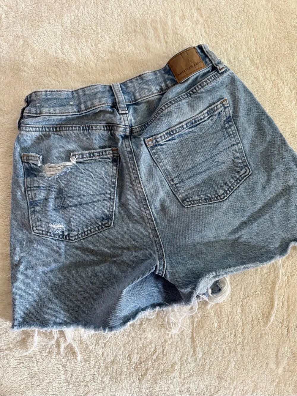 American Eagle Distressed High Rise Denim Shorts Size 00